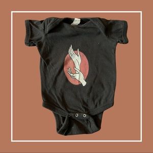Black Rock n Roll Twin Peaks Laura Palmer Onesie Gender Neutral—6m